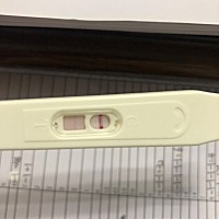 月经推迟一天。之前月经时间准确，今天早上测试的。中午睡醒再看已经干了。我这是有还是没有啊？