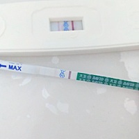 4月20来的大姨妈，现在还没来，前天去验血没有怀孕，昨天和今天用不同试纸显示一深一浅，是怀还是没怀？...