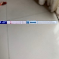 末次五一，今天忍不住测了一下 亲们，这是怀了吗，不应该这样撒，备孕了三个月，这怕是有点希望哦