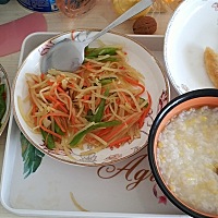 婆婆准备的月子早餐，