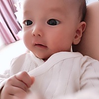 50天的小小Q 超级乖 天使宝宝一枚 小橙橙50天纪念