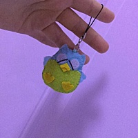 不织布小手工DIY，可爱的小鸡挂饰