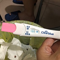 昨天晚上测的，没到一分钟立刻变成十字。可丽蓝不知道准不准最近就要来姨妈了，今天早上用好丈夫测，一...