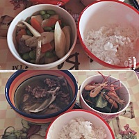 这个是最近的月子餐，我发现我已经习惯吃清淡的了，有一回烧了黄鳝，婆婆给我也弄了点吃吃，结果发...