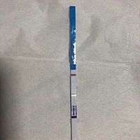 人工授孕6.1到7号才基本把绒促排完。今天早上验了一下，没有什么印子。刚刚又给一次，有点点印子。很浅...