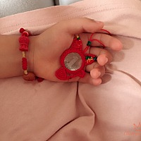 大宝这两天病毒感冒，花大半天时间给大宝编了个小玩具哄他开心🥳希望大宝快快好😄 大宝快快好～