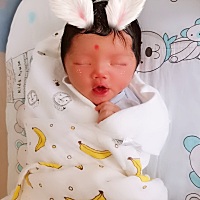 2019年6月11日  16:59分顺产女宝一枚，     六斤七两。
