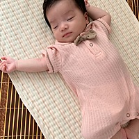 纪念胎发的一组照片…38天