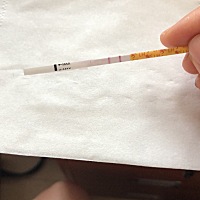从下午开始肚子就胀胀的，有点像快来姨妈的感觉，回来就测了，好红的线估计快排卵了吧。