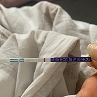 下午5点测的，是有了吗，今天该来大姨妈还没来，有点小激动
