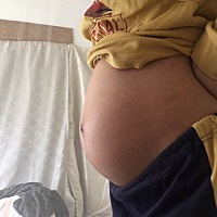 30➕5的肚子不知道算不算大，看看各位妈妈们的有多大？