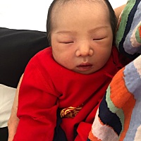 一天一个样啊，从出生到现在一个月零12天啦，爱你！
