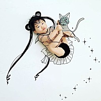 日本爸爸yota晒娃及绘画 ​