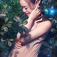 哈哈 美不美