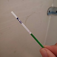 谁帮我看看排卵纸什么情况？只有一条红色，算的日期快到排卵日了