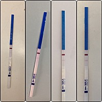 已经37天了，最后一根测成这样，hcg31天才70多，33天才90多，很不乐观，从32天开始每天都会出褐色血一点...