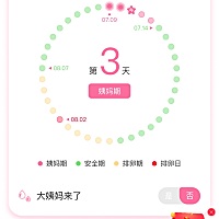 一点不都准 我姨妈期根本没来 可他自己总是按照自己预测的姨妈期给我说已经第三天了 我已经更改了 没有...