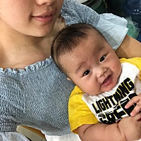 我家宝宝变成口水娃啦，还被蚊子盯洗脸的包红包🙈