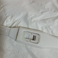 大姨妈迟到两天了，忍不住测了一下，请问中奖了么？