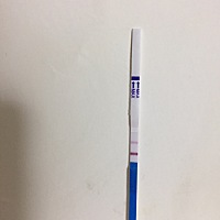 早孕试纸这个变化能说明什么么？ 蓝色的是10号测的，绿色的是刚刚测的，有好姐妹帮我解读一下么？