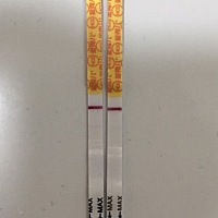 姐妹们，今早测的。这是有还是没有啊？（测了两次）