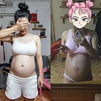 有没有人会看的吖，左边二胎，右边一胎，看看什么性别吖。