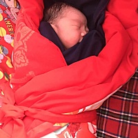 7月8号刨腹产男婴一枚。。