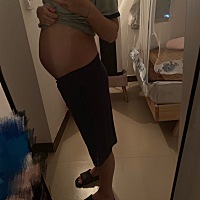 期待。。。 有没有同款肚子的孕妈们？