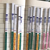 从11号测出来到今天第6天为什么大卫早孕试纸一直不怎么加深啊，最后一个是今天早上测的，金秀儿比较明显...