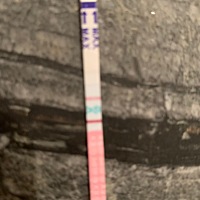 宝宝们，帮忙看看，这是有了么，红色的是排卵试纸，绿色的是早早孕试纸，绿色的有条红色的很浅很浅...