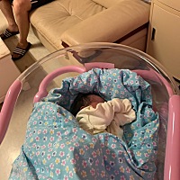 23日剖宫产女宝5.7斤，感恩，肚型不准，腰身不准，壬辰线不准，胎心不准（130左右我家的）胎囊不准...