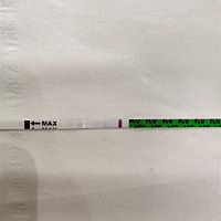 不确定是不是怀孕，过了5分钟才出现印子，今天腰疼的厉害，
