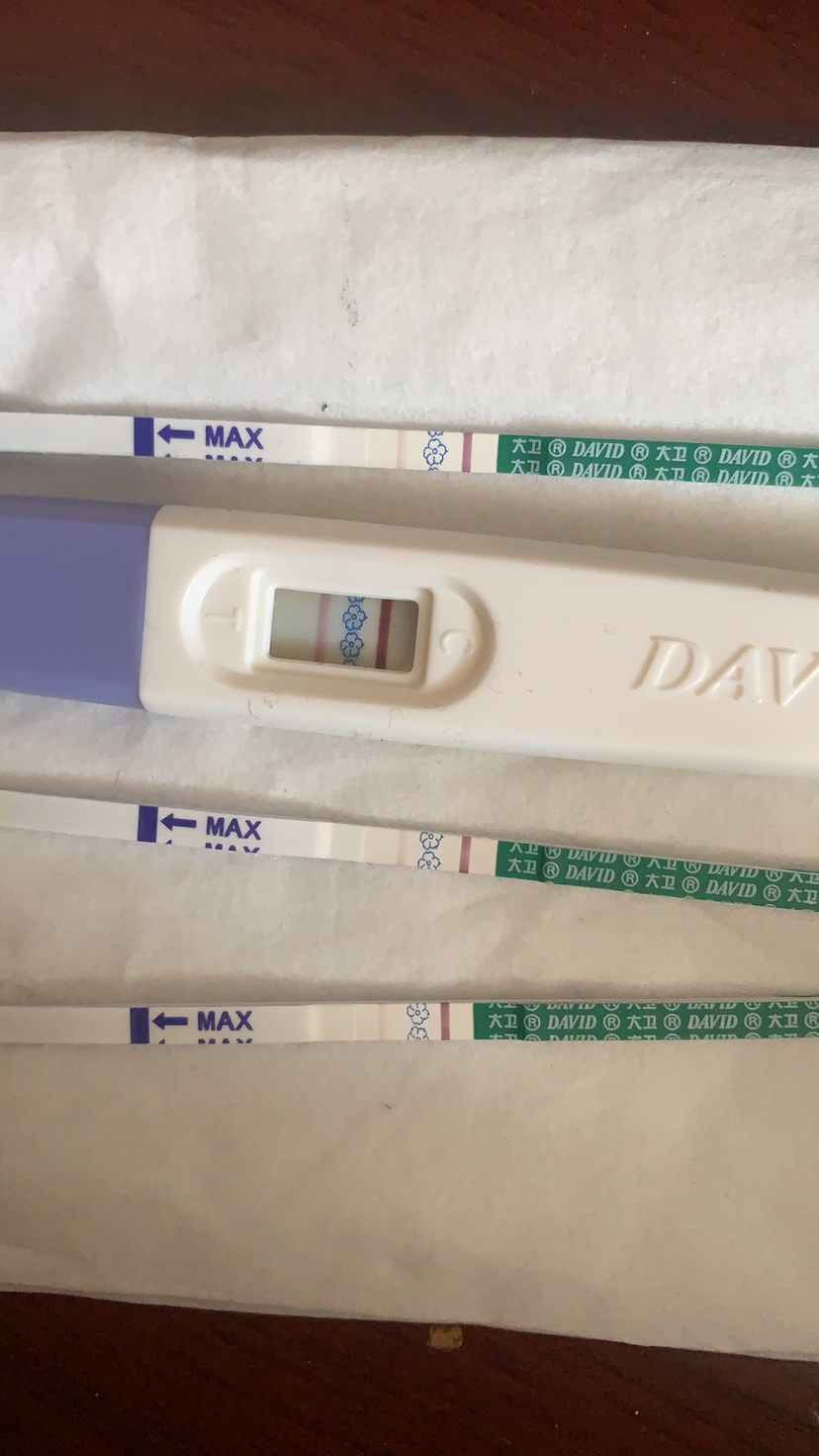 末次6.26 一天测了5次 这是有了吗？
亲们！