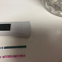 前天的时候用可丽蓝测的有。今天测又没有。我到底是有了，还是没有。 这是25号测的 这是今天测的