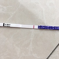 用可丽蓝测出来没有 用维斯博试纸测出来有点印子 亲们这是怎么会是