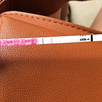 同房十三天后 用排卵试纸测出强阳是怀孕了满？ 求助