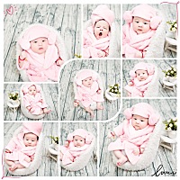 我家的犇宝满月照出炉啦……祝福天底下所有的宝妈要男🉐男，要女🉐女啦