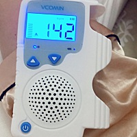 打卡+1：早安，刚给宝宝测了胎心