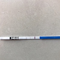 从没了月经的第三天就开始测试排卵，没了月经的第7天就显示这样，每天测每天都这样，有的时候颜色还浅，...