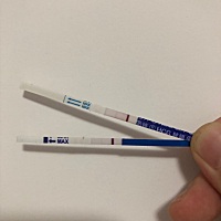 7月开始准备要小孩，上次7月2号姨妈日，今天还没来，最近肚子有点像姨妈要来的感觉，测试了有淡淡的印子...
