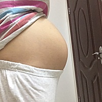 11月11号预产期，6个半月肚子，是不是好大？孕妈们孕期都吃啥？好怕宝宝长太大生的时候难！