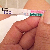 末次月经7月14号，排卵是28号强阳，29号转弱，都有安排同房，今晚测试排卵试纸弱阳，而且每天监测排卵，...