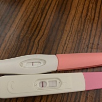 上个月是15号来的月经，10号晚上测出有两条杠。月经没到，就测出两条杠一深一浅，不知道是怀孕各位朋友...