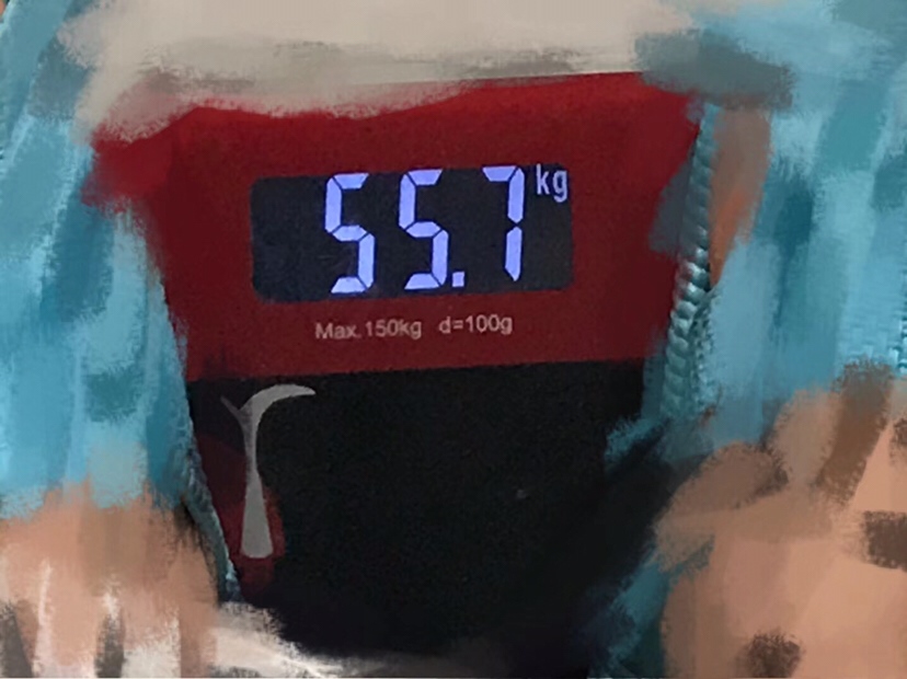 怀孕37周体重55.7kg