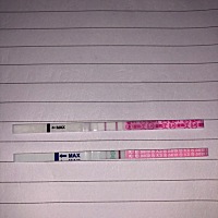 排卵试纸金秀儿和大卫哪一个准一些，刚刚测的排卵用的同一杯尿液，金秀儿显示强阳了，但大卫一点都不明...