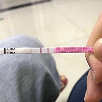 (转载)以前用其他牌子的，第一次用金秀儿😏这个月经刚过第7天差不多一周时间吧，排卵试纸竟然两道杠一...