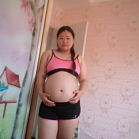 怀孕35周了，不知道是乔治还是佩奇，再过一个月就知道了