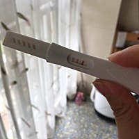 上个月26来的例假，今天才20号，上午测了三次，都是两条杠，这是…中奖啦？