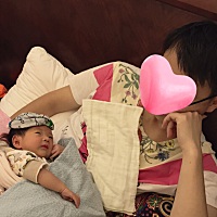 来自父女的眼神交流👨‍👧 请忽略我老公的衣服🙃