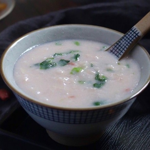 花生青菜粥